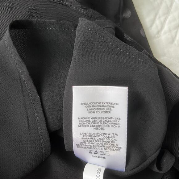 Express Black On Black Polka Dot Tank Medium NWT - Picture 7 of 9